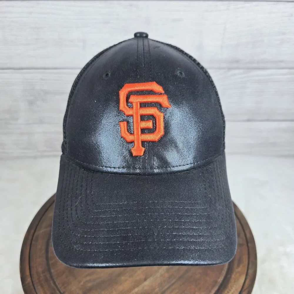 NEW ERA San Francisco Giants Hat Womens Sparkle Black Adjustable Cap 9Forty - Picture 2 of 8